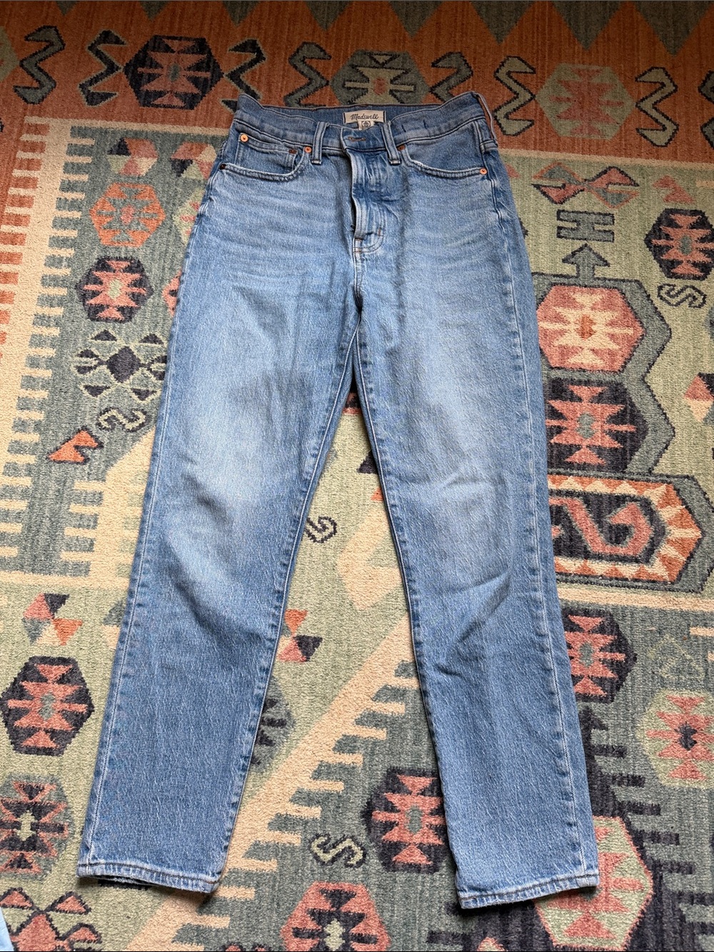 Madewell Light Blue Straight-Leg Women's Jeans